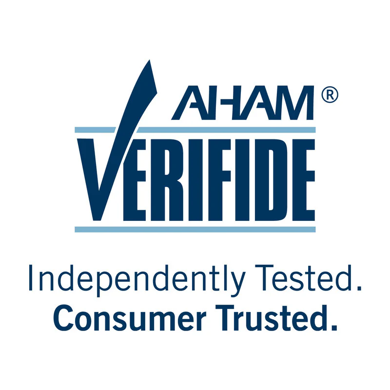 Selo AHAM Verifide — Independently Tested. Consumer Trusted.